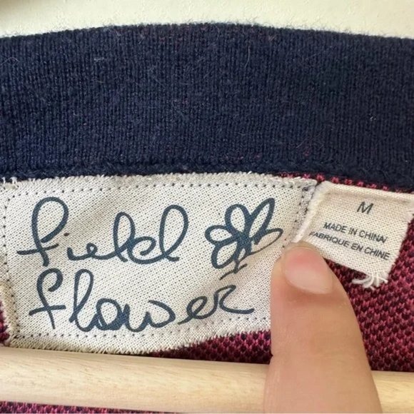 ANTHRO Field Flower Silk Blend Megara Floral Tunic Sweater SZ Medium - Picture 4 of 8